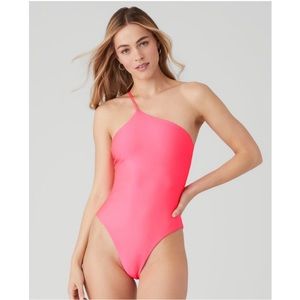 Alo Yoga Airlift Plie Bodysuit Pink Sz XS